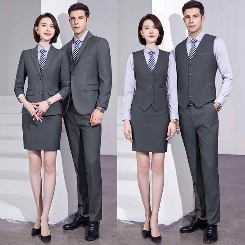背広 メンズ レディース 薄墨色 日月 商行為 フォーマル 事務室 取り引き 事務 ユニフォーム 制服 セットアップ 上衣 ズボン下背広 スコート背広 か細い相応う ノッチドラペル シングル前胸部 2名取り草 傍えベンツ サルゼ アセテート
