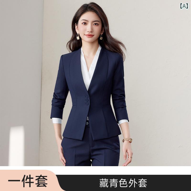 背広 レディース 歳月 否色つや上衣 長袖 セットアップ 事務室 商行為 旅人宿 預金金融機関 支配人 事務服 フォーマル 通い 米国海軍 黒いこと 薄墨色 ポリエステル