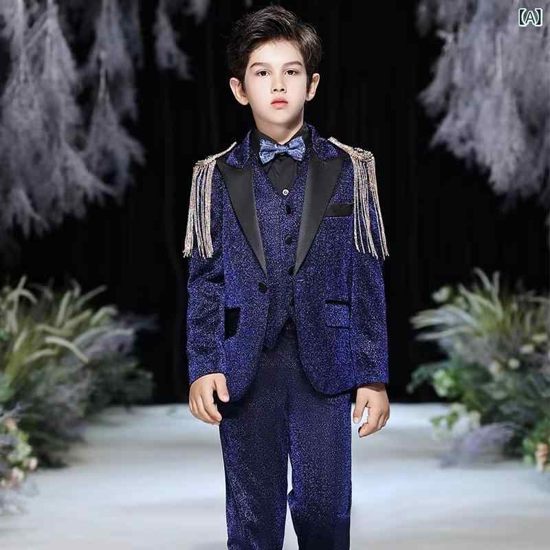 礼服 男の子 フォーマル スーツ セットアップ 上品 高級感 発表会 演奏会 結婚式 入学式 卒業式 七五三 舞台 司会 学校行事 イベント