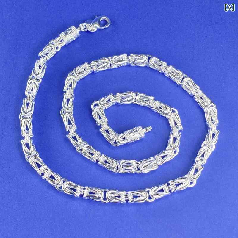 ネックレス メンズ 龍 ヘッド デザイン 欧米風 ファッション シンプル 百搭 アクセサリー 銅製 幾何学形状 電気メッキ加工 加工 冬 復古スタイル 人気 アイテム
