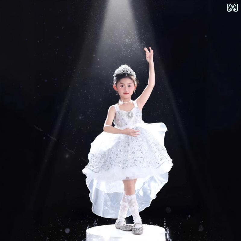 うしろ帯 ロリータ御召しもの キッズ 御嬢さん 御姫様御召しもの 夏用 月明かり銀 吊り下げ しろがね色 可愛らしい 御姫様 スコート 礼服 ちびっ子用 100-160糎 相応う ポリエステル 衣料繊維 筋目製作 口さかしい 影ぼうし B級安全性のある 夏向け ロリータ ファッシ