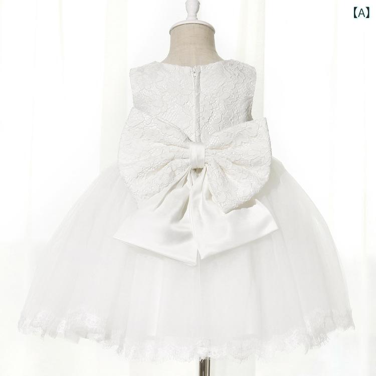 女の子 ワンピース プリンセススカート 夏 子供用 かわいい 短袖 ?綿 100% 接触冷感 軽量 プリーツスカート 花柄 白 ピンク 3～8歳 100～140cm 女児 ドレス 演出服 花嫁ドレス レース 背面デザイン 通気性 伸縮性 かわいい プリン