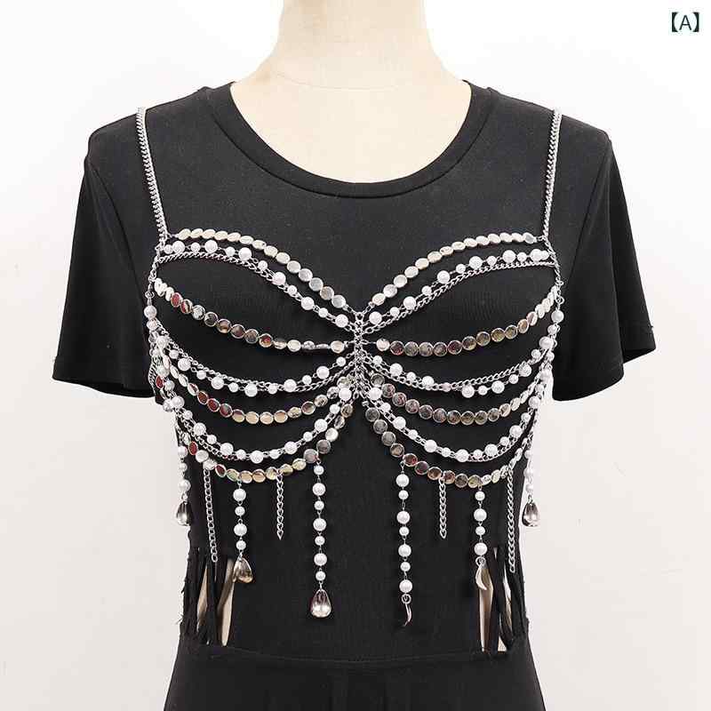 ボディチェーン 女性用 腰チェーン ハングネック アクセサリー アクリルビーズ 串珠 百搭 ?空 切り替え セクシー カラフル 細幅 夏 軽量 普段使い