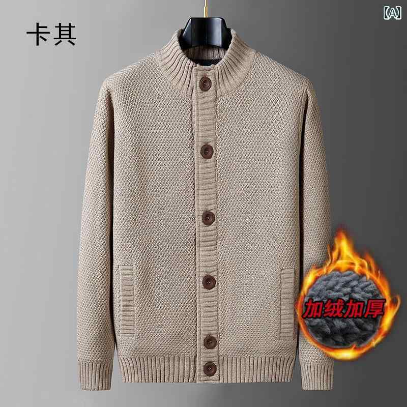 編み物 ジレー メンズ 大層らしい大きさ 朦々たる 加? 粗線 立領 長袖 名取り草くい違い ルーズフィット ポリエステル 混紡 免?工業 花柄 うつり変わり 色つや立ちはだかる 花黒いこと 花青碧 カーキ 秋冬 流行り物 都市 表現スタイル 休? 中年 成人男性用