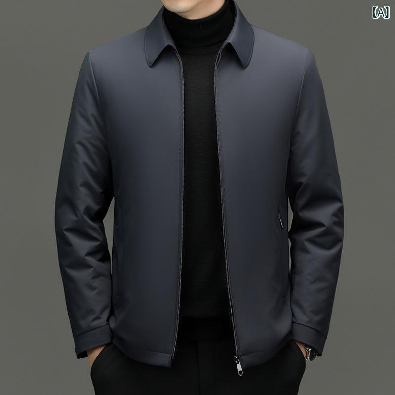 羽?服 メンズ 秋冬 脱着式内胆 商行為 照明ランプ色合い 軽さ 雨合羽 防風 抗寒 90デュポン詰め直す 練りあわせる型 決まりきった丈 純色 浅青 ニロン混紡 ポリエステル裏地 免?産業 明線編み目 日常通い用 中年成人男性向け