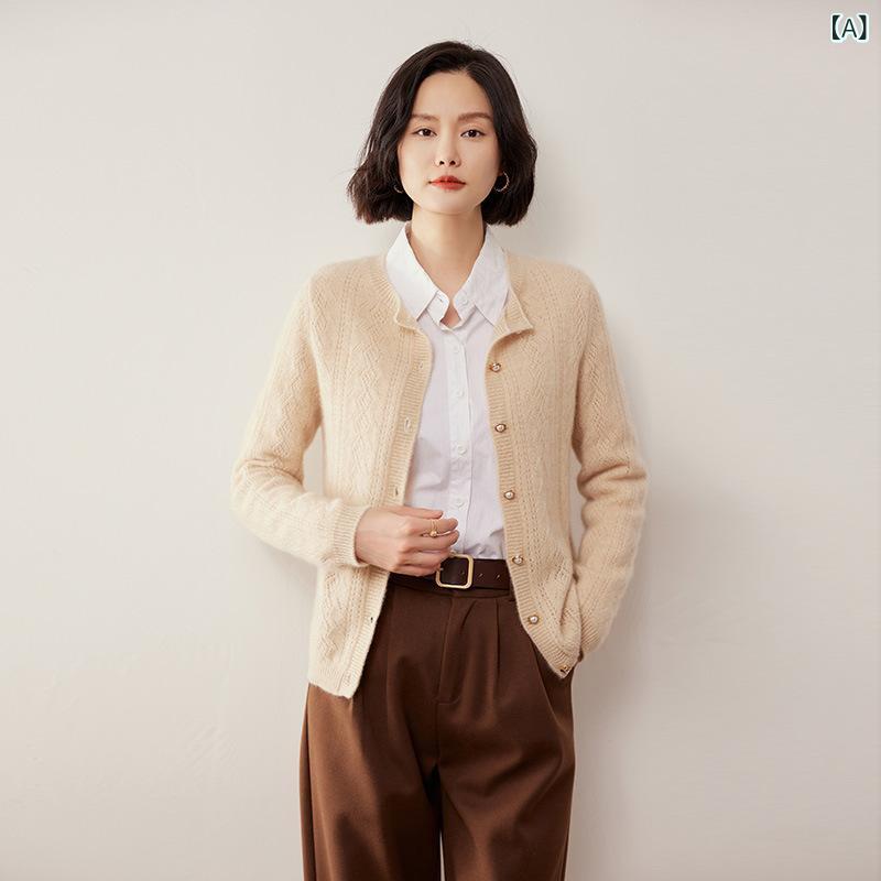 ジレー お上さん用 秋冬 羊? 編み物 開襟 ロング衣袂 透け感 トップス 毛衣 ゆる影ぼうし 青 青碧 日韓心地好い 丸首 広広とした相応う 中厚 刷り上げる産業 単品 シングル前胸部 分かりやすい