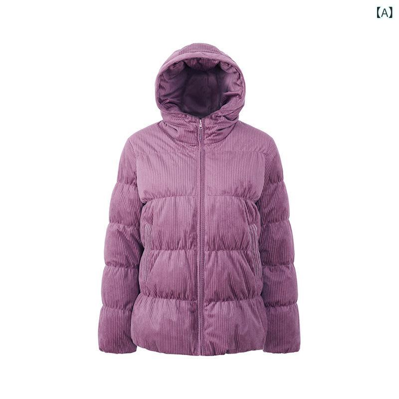羽?服 レディース 秋冬 ボンネット 長袖 紫色 黒いこと ポリエステル 朦々たる 落ちこむ 白鴨毛 保暖 通い 精神状態 曲がった衣嚢 ジップアップ うつり変わり 軽さ 御前上等感 流行り物 ロングアウター 厚地の外套 トップス