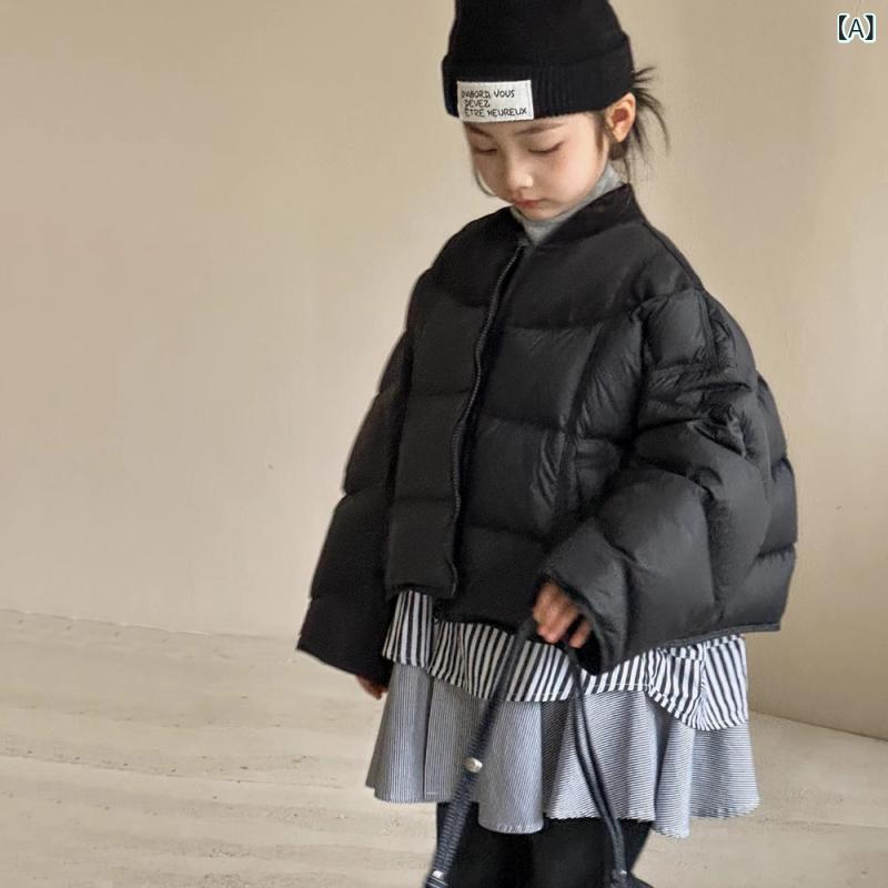 御嬢さん 落ち込む上衣 キッズ 冬服 偽背広 綿毛厚地の外套 白鴨絨 詰め直す 保暖 短丈 ロング衣袂 フー御召しもの ラグラン衣袂 ポリエステル 朦朦たる もの柔らか原料品 ゆったり影ぼうし 開襟 ジップアップ 黒 愛くるしげ 運動競技 お姫様 流行り
