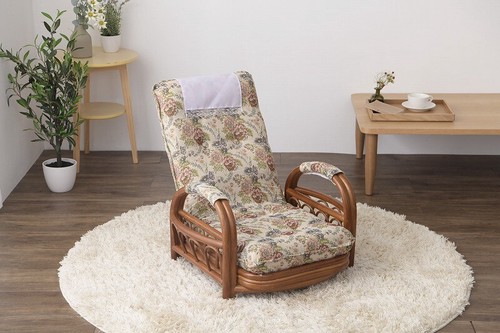 楽天市場】リクライニング籐回転椅子(ロータイプ)(籐家具 籐製品