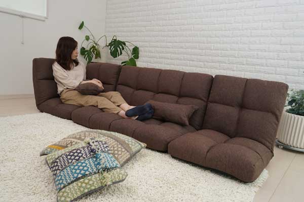 ふかふかリクライニングコーナーソファ3点セット TAN-205（ローソファー  カフェ かわいい 家具 レトロ モダン シンプル リビング ソファー ローソファー コーナーソファー 2人掛け 3人掛け ソファ コーナーソファ こたつ用 L字 l字 一人暮らし コンパクト おしゃれ 北欧）