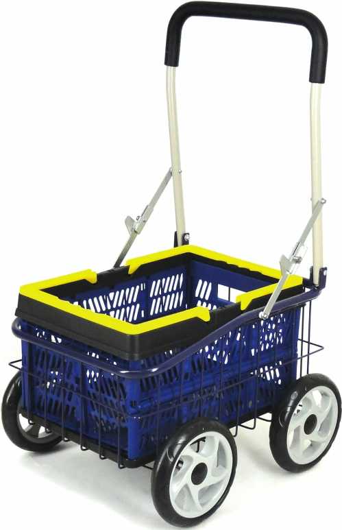 オリコン付 お出かけカート ODC-025（運搬器具 キャリーカート キャリーワゴン 台車 四輪 籠付き 折りたたみ 買い物 アウトドア キャンプ）