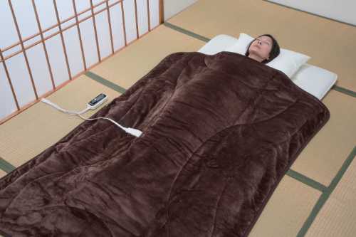 体にフィットする電気掛毛布 (ダニ退治 あったか 毛布 電気毛布 電気掛け毛布 足元暖房 暖房器具 温度調節 洗える)