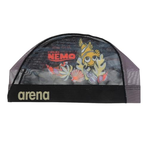 arena(アリーナ) スイムキャップ ユニセックス メッシュキャップ（昇華プリント） Lサイズ 水泳 スイミング スイムキャップ 水泳帽 ディズニー DISNEY ファインディング・ニモ ニモ スクワート DIS-4010画像