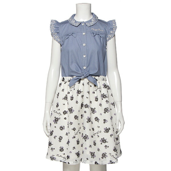 楽天市場 メゾピアノジュニア Mezzo Piano Junior ガーリードッキングワンピース Narumiya Online ナルミヤ