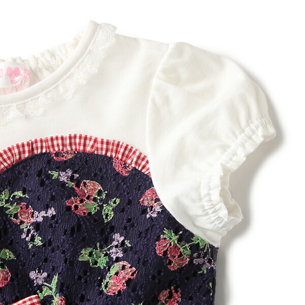 楽天市場 メゾピアノ Mezzo Piano ドッキングイチゴレースワンピース Narumiya Online ナルミヤ