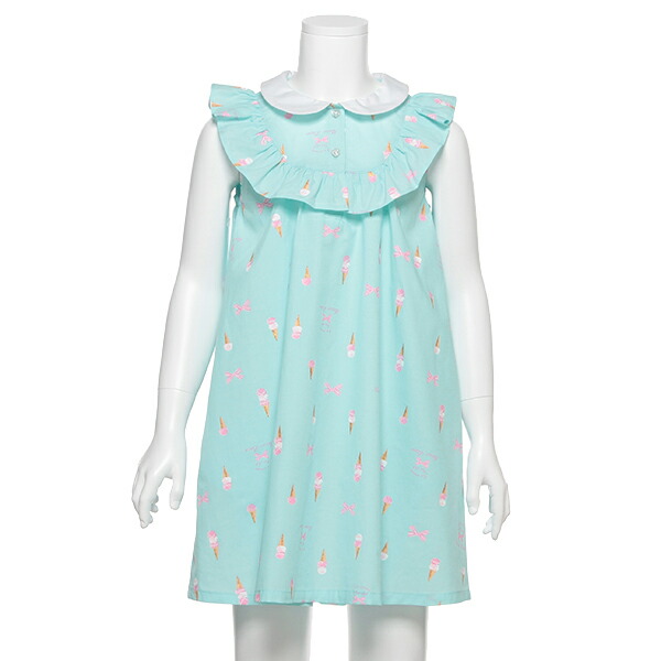 楽天市場 メゾピアノ Mezzo Piano アイスクリーム ロゴ総柄ノースリーブワンピース Narumiya Online ナルミヤ