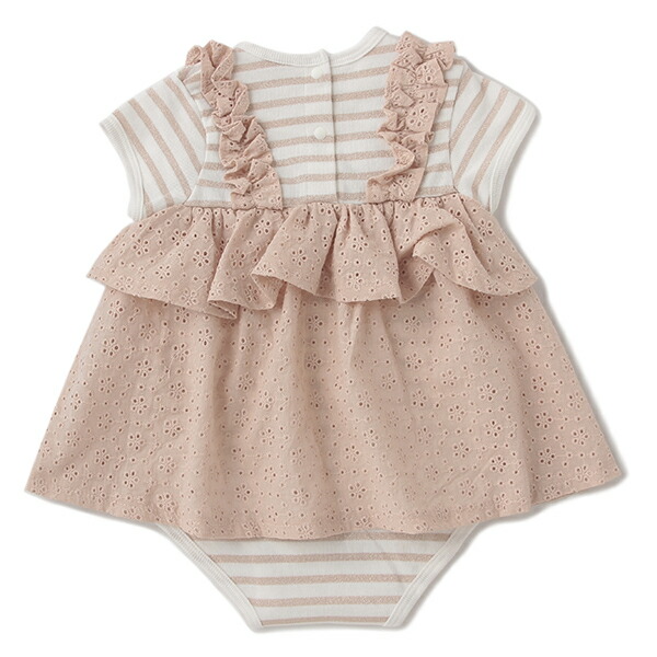 楽天市場 プティマイン Petit Main アイレットレースチュニックドッキングロンパース Narumiya Online ナルミヤ