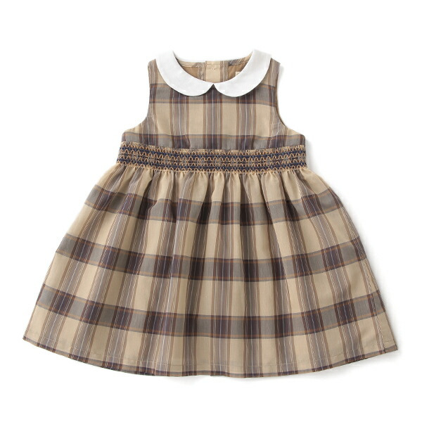 楽天市場 センスオブワンダー Sense Of Wonder オーガンジーチェックスモッキングワンピース 日本製 Narumiya Online ナルミヤ