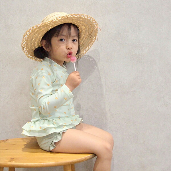 楽天市場 プティマイン Petit Main Uvケア チェリー柄ラッシュガード パンツセット Swim Narumiya Online ナルミヤ