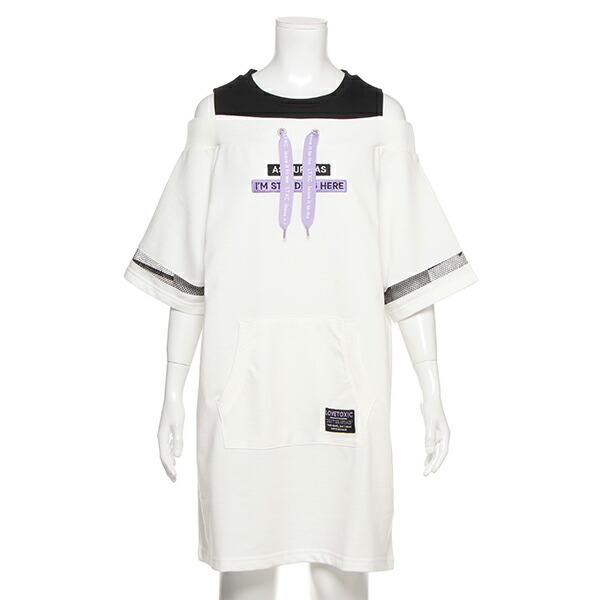 楽天市場 ラブトキシック Lovetoxic ミニ裏毛 タンクレイヤード風袖メッシュ切り替えワンピース Narumiya Online ナルミヤ