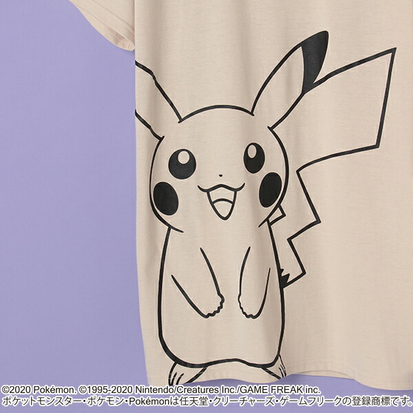 楽天市場 ラブトキシック Lovetoxic ポケモン ビックプリントtシャツワンピース Narumiya Online ナルミヤ