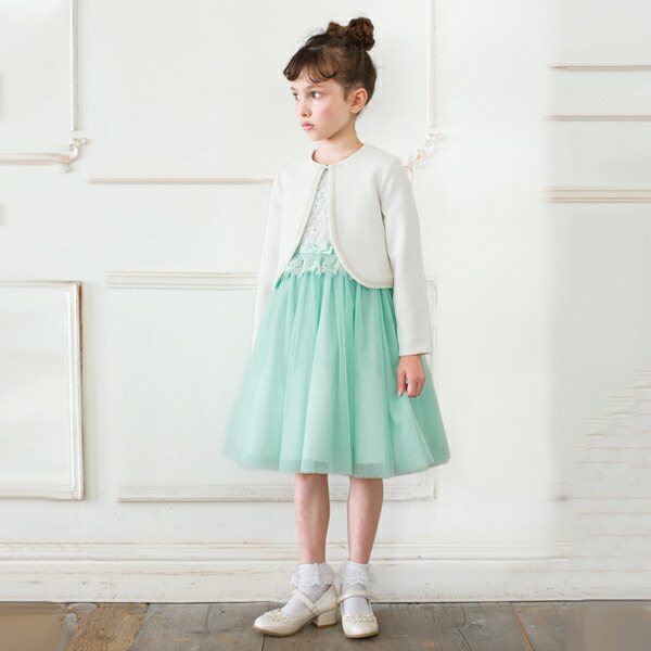 大注目 Mezzo Piano ベビー 90cm 80 衿つき裾刺しゅうノースリーブチュールワンピース メゾピアノ ワンピース