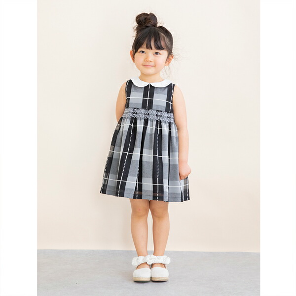 楽天市場 センスオブワンダー Sense Of Wonder シアーチェックスモッキングワンピース 日本製 Narumiya Online ナルミヤ