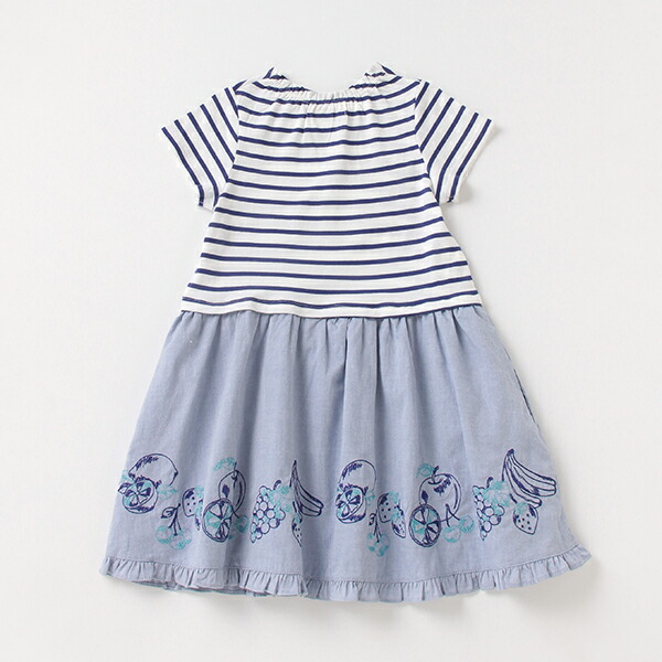 本店は 楽天市場 メゾピアノ Mezzo Piano フルーツ刺しゅうボーダードッキングワンピース Narumiya Online ナルミヤ 最新情報 Blog Belasartes Br