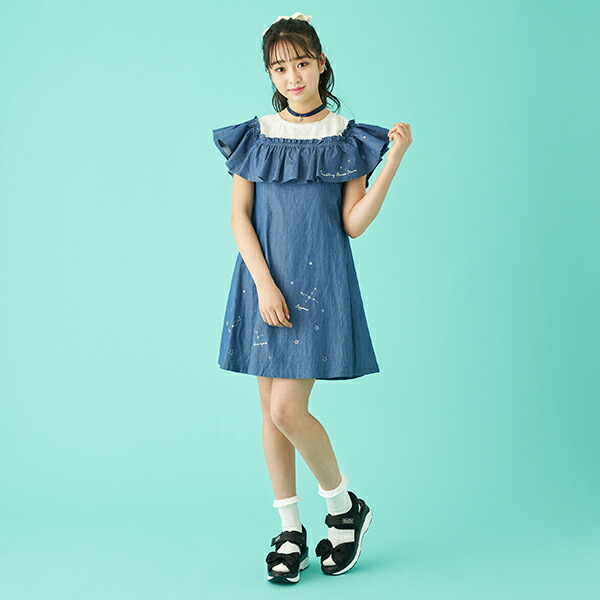 楽天市場 メゾピアノジュニア Mezzo Piano Junior 星座刺しゅうワンピース Narumiya Online ナルミヤ 楽天市場 メゾピアノジュニア Mezzo Piano Junior 星座刺しゅうワンピース Narumiya Online ナルミヤ