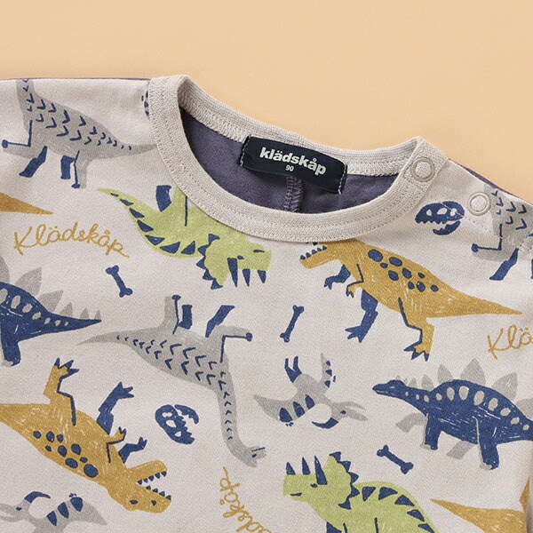 クレードスコープ Kladskap 恐竜柄前後切替半袖tシャツ Vmaphotographystudios Com