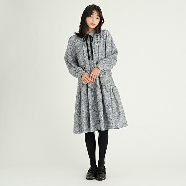 ポンポネットジュニア Pom Ponette Junior リバティプリントティアードワンピース Ipag Org