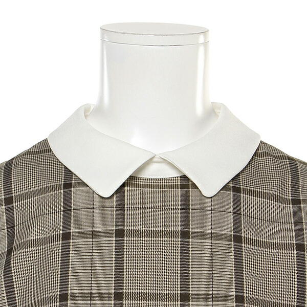 ポンポネットジュニア Pom Ponette Junior 白衿長袖チェックワンピース Mybluehotel Com Br