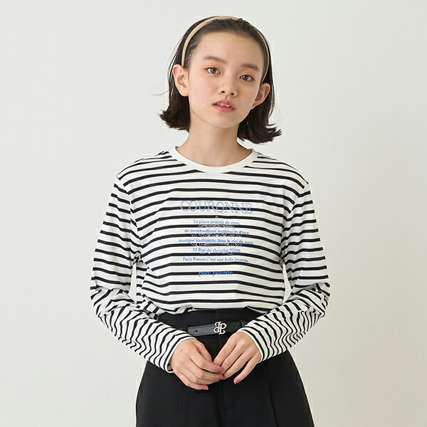 エッフェルロゴロングTシャツ(M(150cm) 紺): ジュニア