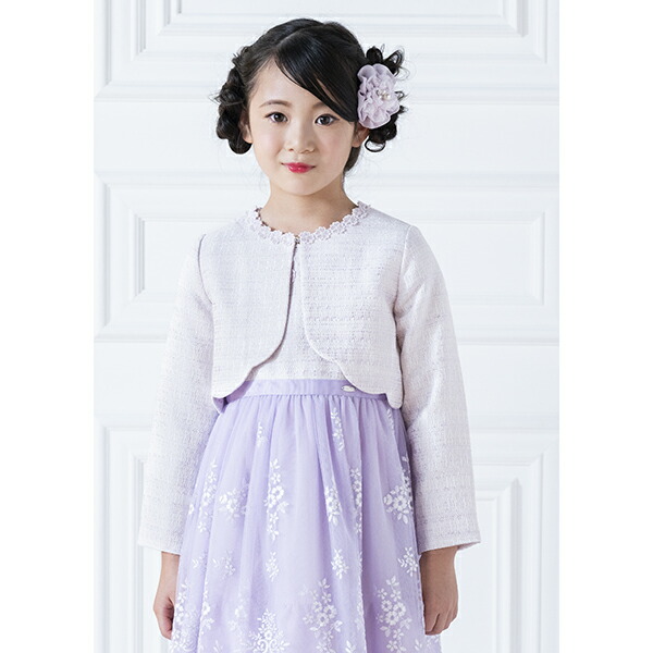 楽天市場】メゾピアノ(mezzo piano)花モチーフ裾スカラップ ジャケット