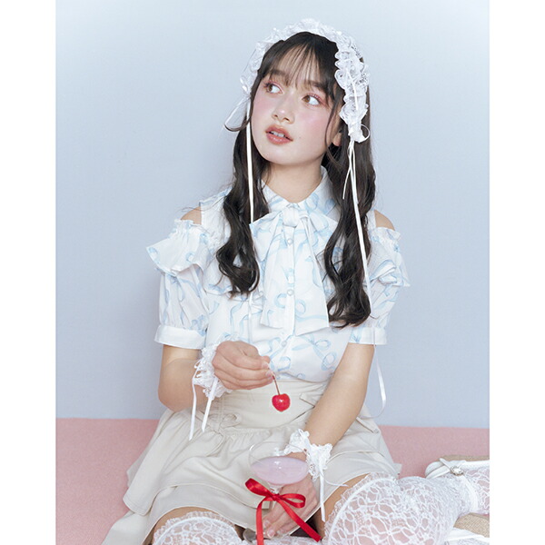 楽天市場】メゾピアノ(mezzo piano)音符レースブラウス : NARUMIYA