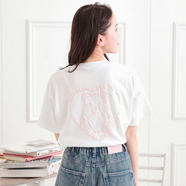楽天市場】ピンクラテ(PINK-latte)ハーフジップ衿付きTシャツ