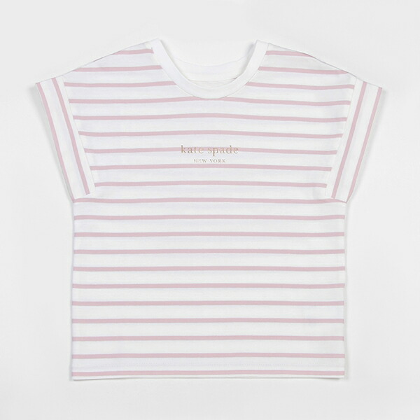 お値下げ　ケイトスペード　レースラッフル半袖Tシャツ　140 ガールズ ラッフルスリーブTシャツ