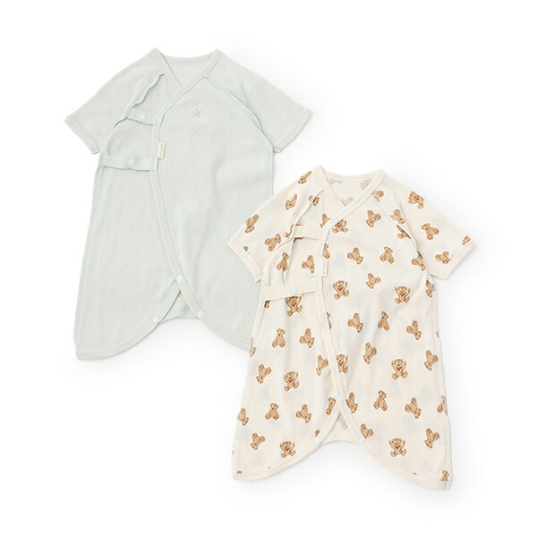 会*い様 メゾピアノ エンジェルウサギ スタイ(F サックス): 新生児 - ナルミヤ