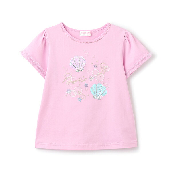 メゾピアノ　Tシャツ　S セール 40%OFF】メゾピアノ mezzo piano セーラー衿付 半袖T
