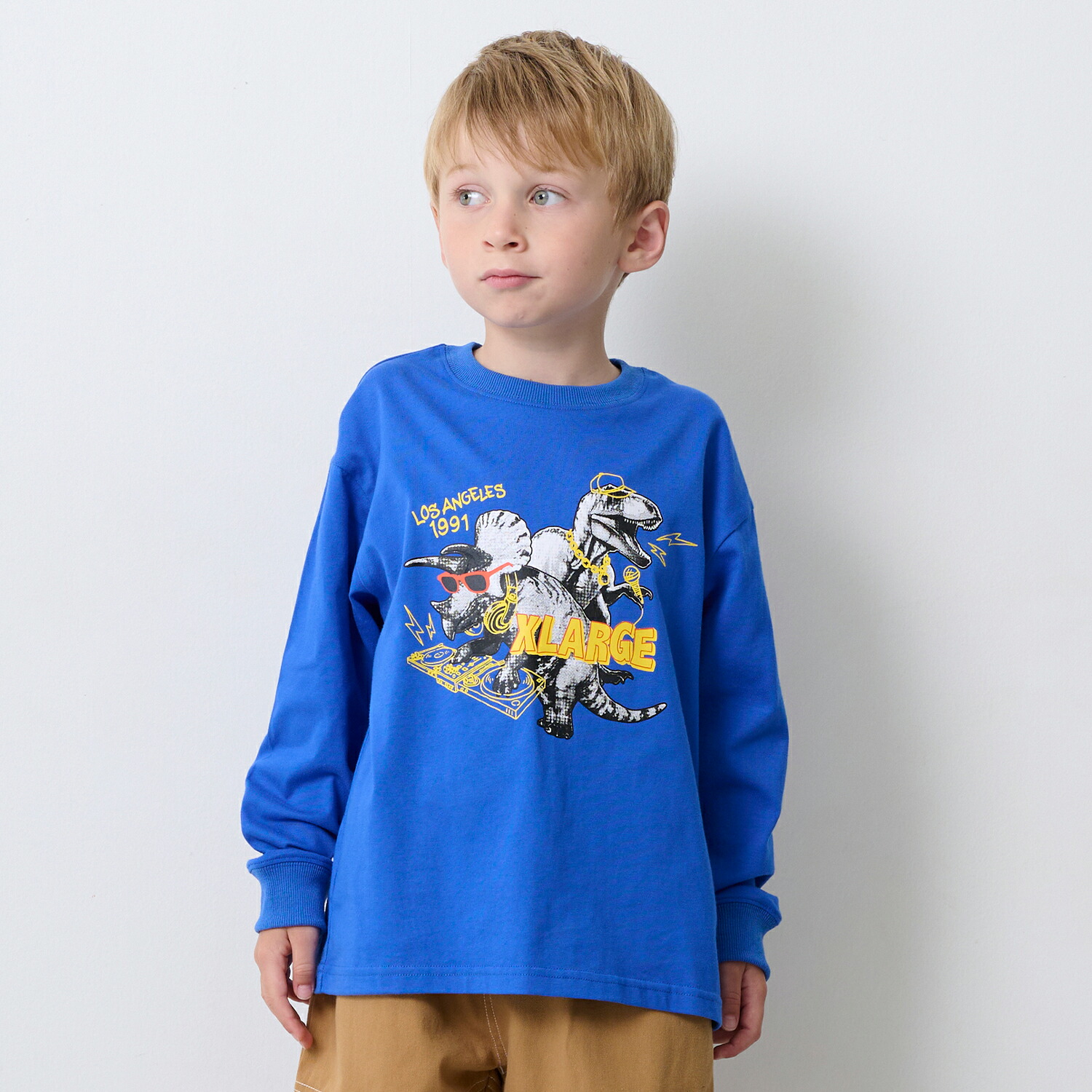 楽天市場】エクストララージ キッズ(XLARGE KIDS)DJ恐竜長袖Tシャツ