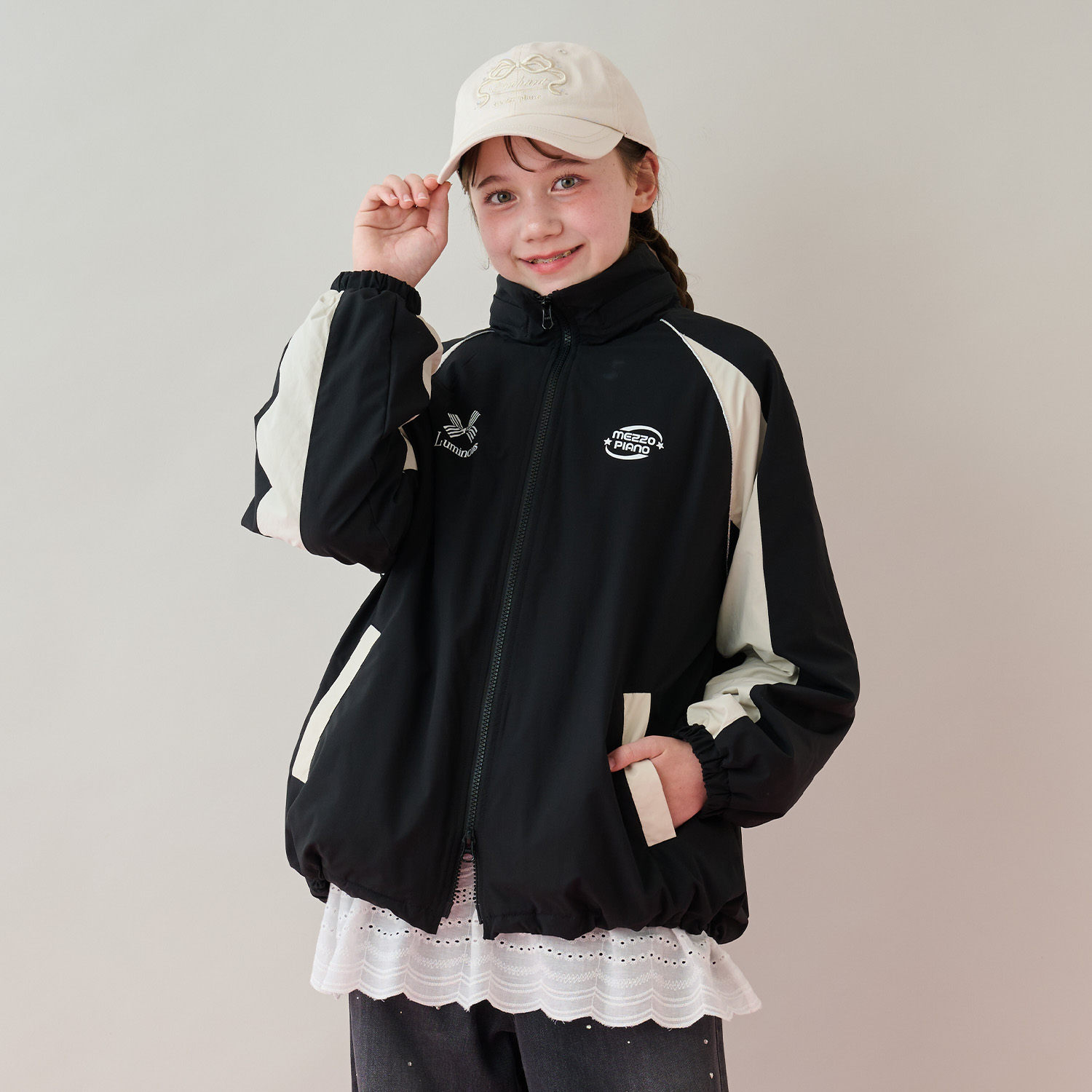 楽天市場】メゾピアノジュニア(mezzo piano junior)【撥水】裏フリース