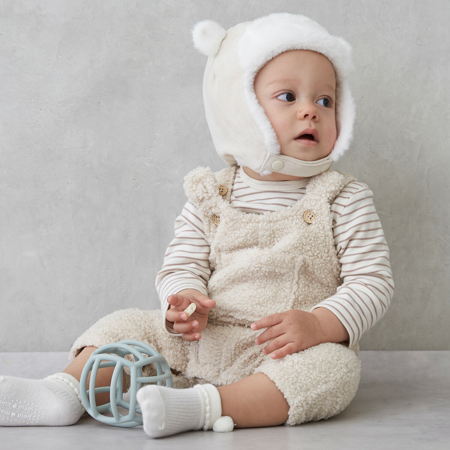 楽天市場】プティマイン(petit main)もこもこクマサロペセット