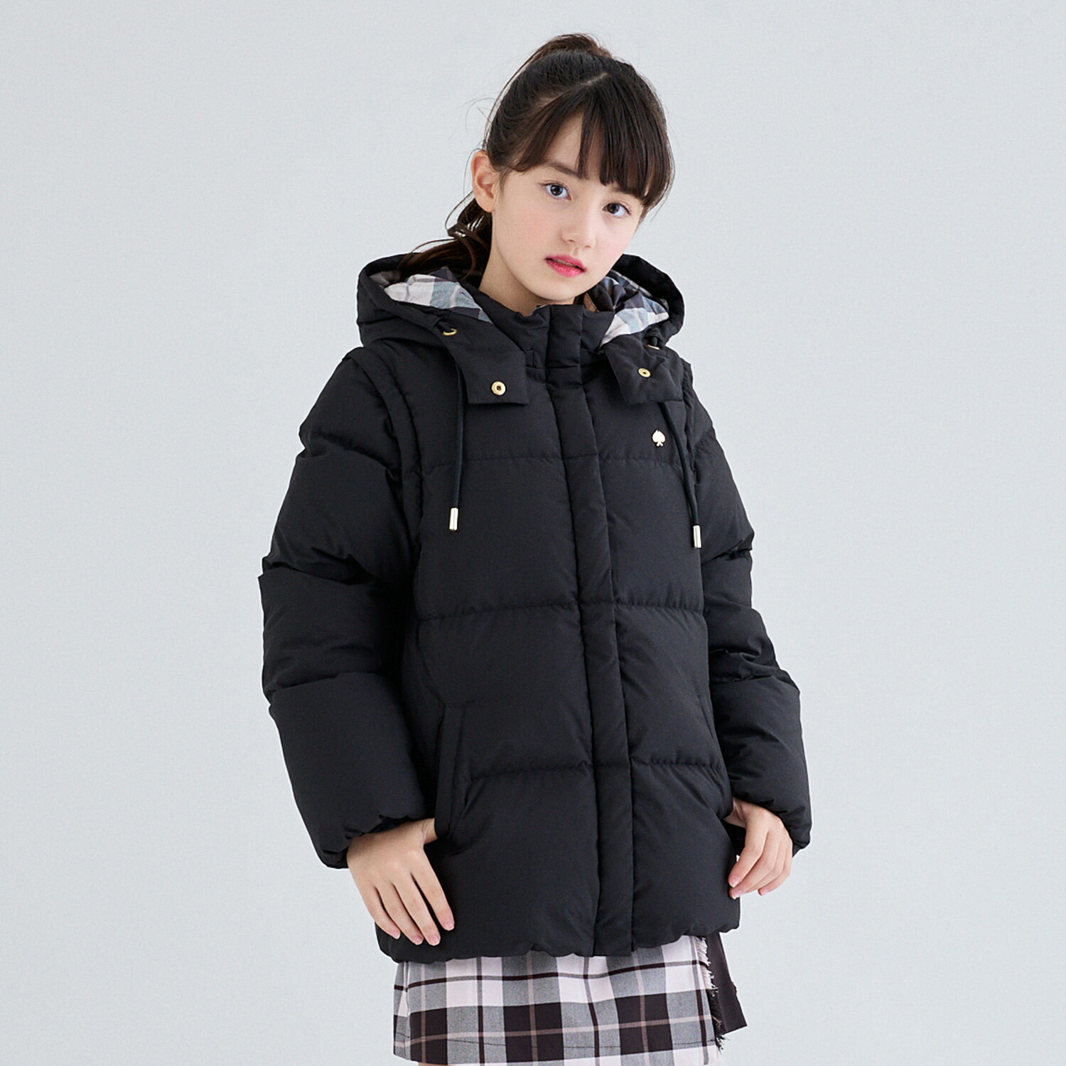 楽天市場】kate spade ケイト・スペード ダウンロングコート ブラック