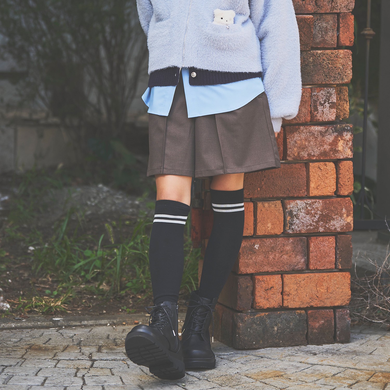 ポンポネットジュニア(pom ponette junior) 【130cmあり】レースポケットショートパンツ