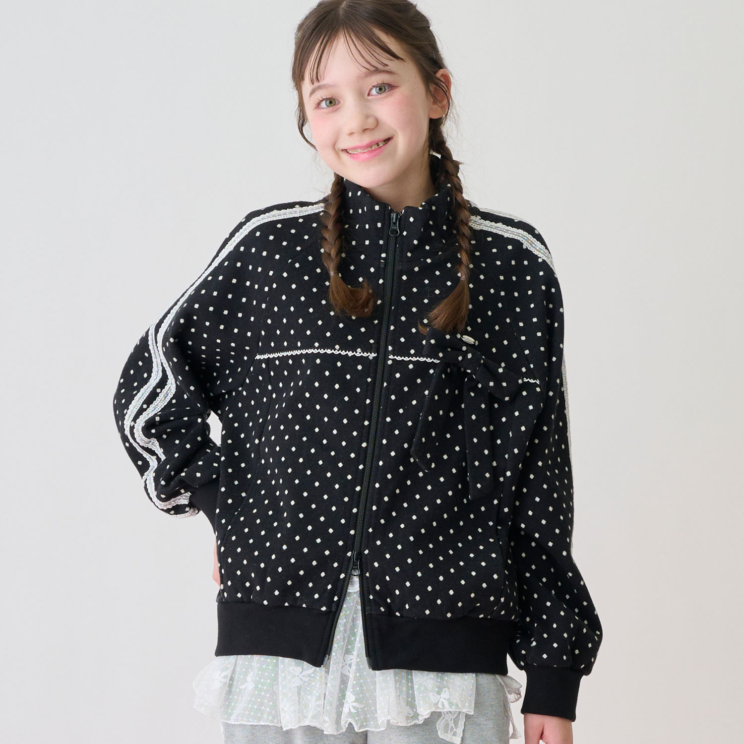 楽天市場】メゾピアノ(mezzo piano)キャンディ刺しゅうジャージ