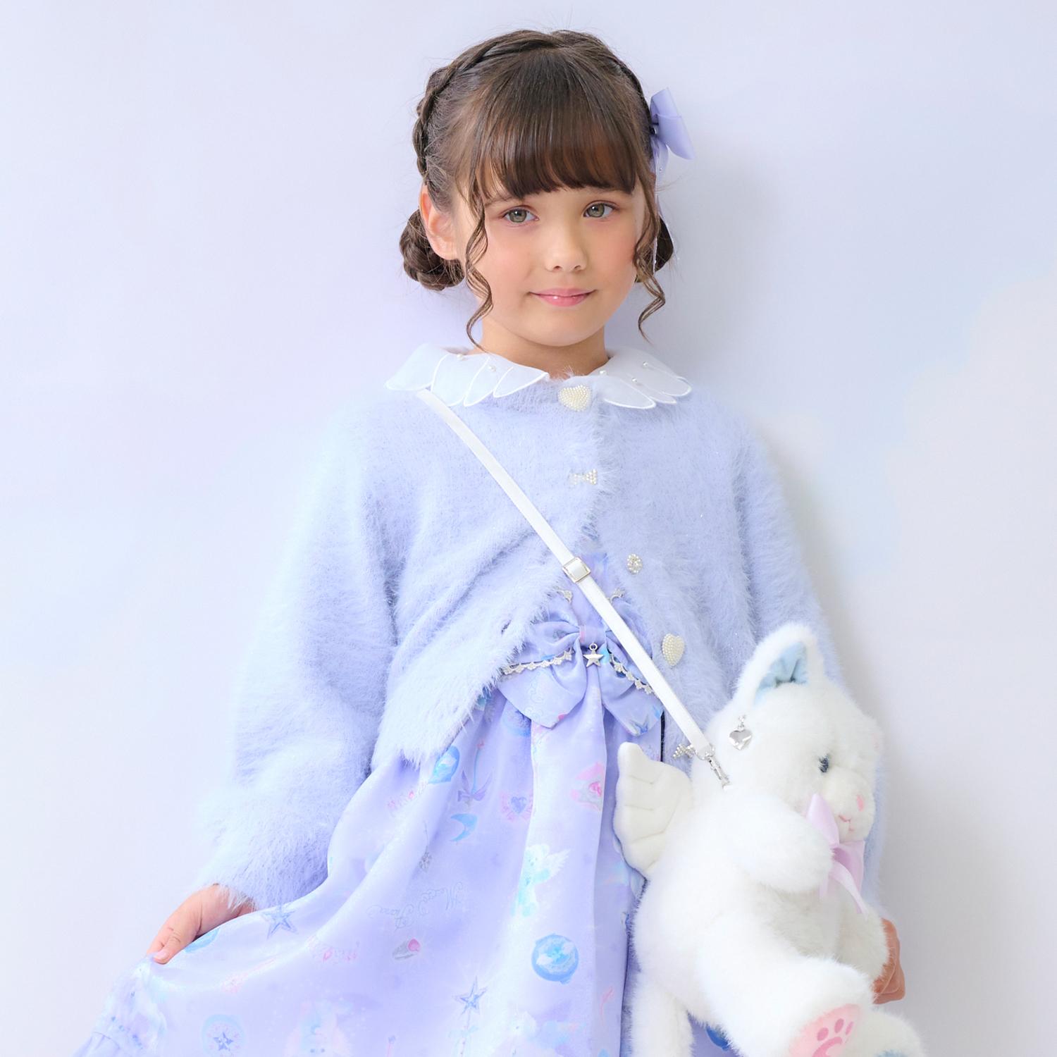 楽天市場】メゾピアノ(mezzo piano)リボン刺しゅうニットボレロ