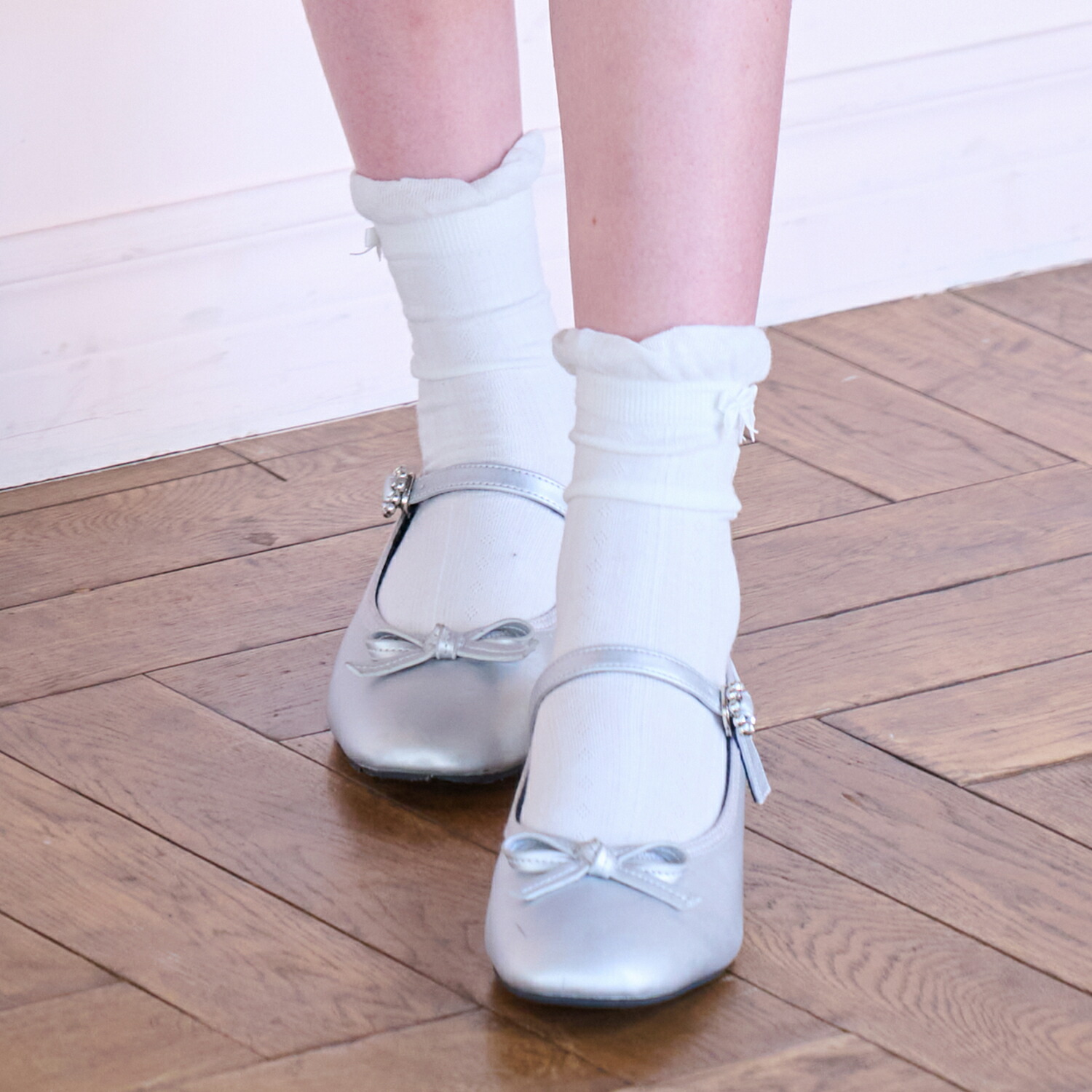 楽天市場】メゾピアノジュニア(mezzo piano junior)ラメ&ロゴソックス