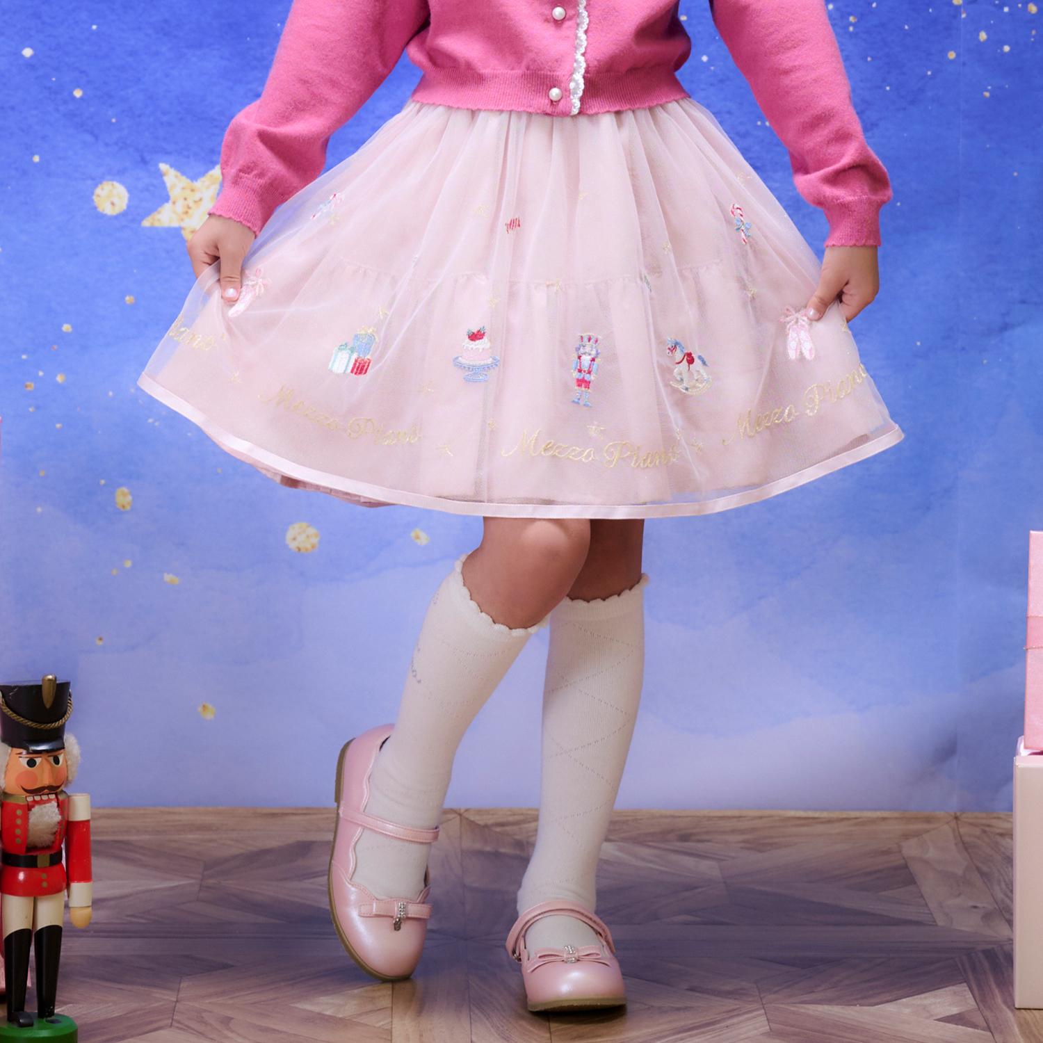 楽天市場】メゾピアノ(mezzo piano)チェリーチュールスカート