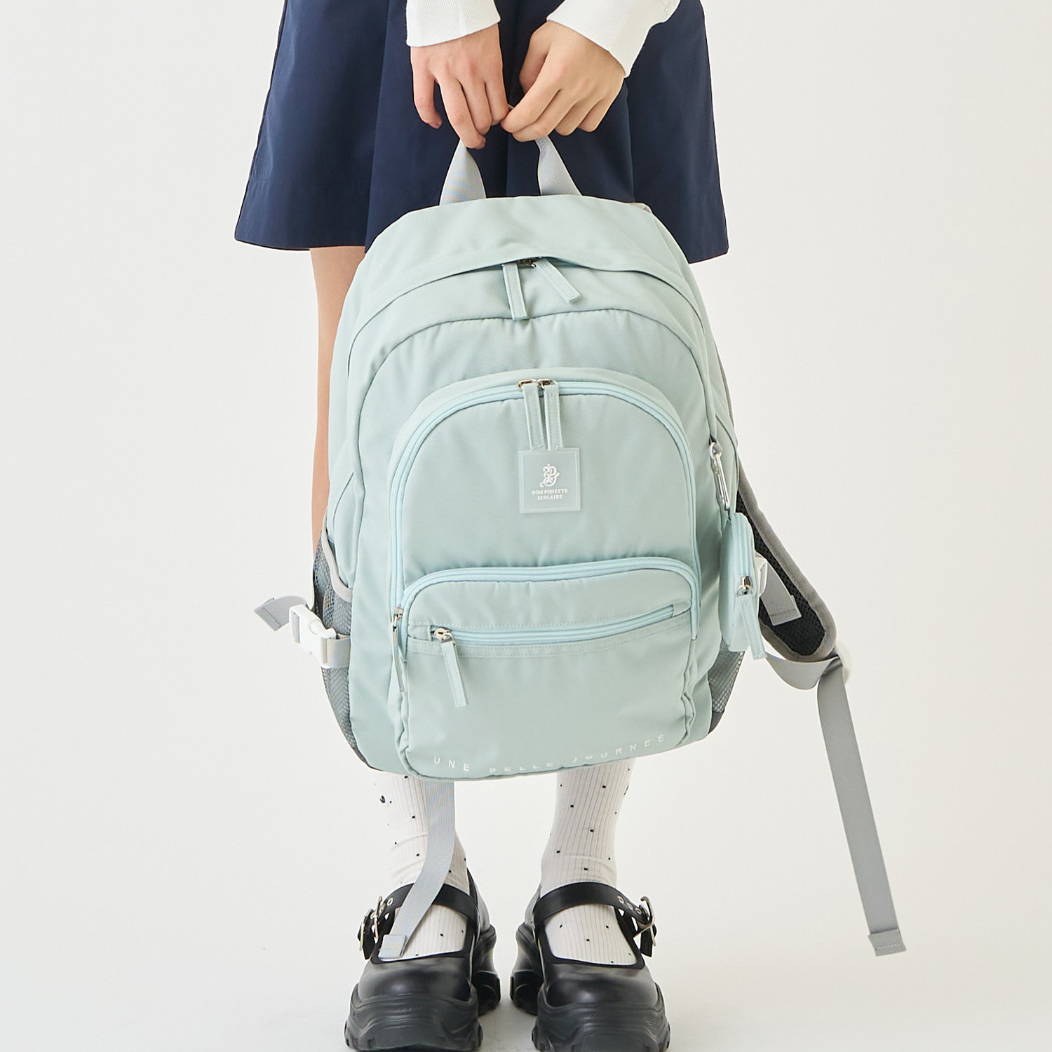 ポンポネットジュニア(pom ponette junior)23L【撥水】丸型合切袋つき学院背嚢