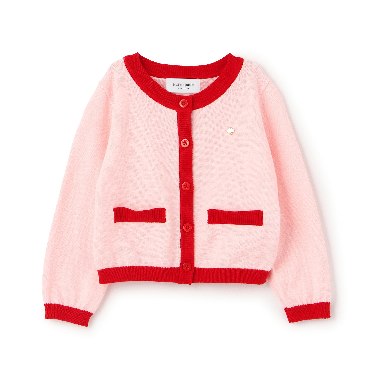 ケイト・スペード ニューヨーク州(kate spade new york)バイカラーコットンカーディガン